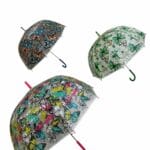 parapluie transparent motif papillon — couleurs vives et élégantes