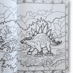 megatastic colouring — dinosaurs (carnet d’activités avec autocollants)