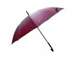 parapluie antivent à rayures rouges et noires