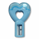 taille‑crayon coeur — taille‑crayon + gomme intégrée