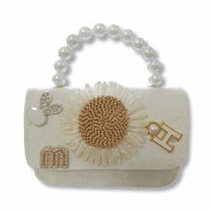 mini sac à main enfant — petit sac décoratif à poignée perles