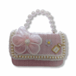 mini sac à main enfant — petit sac décoratif à poignée perles