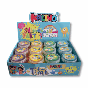 slime party kalino — couleurs transparentes avec figurines intégrées