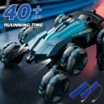 voiture rc stunt avec spray & contrôle gestuel (bleu)