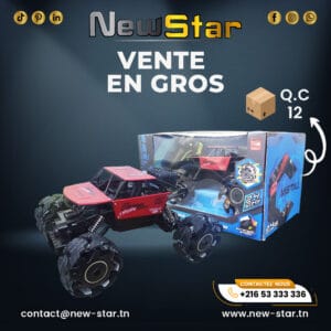 voiture télécommandée 4x4 stunt "explosive wheel" 2.4ghz
