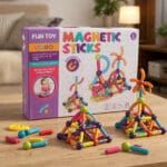 jeu de construction magnétique 84 pièces (magnetic sticks)