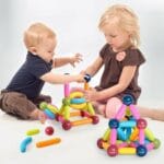 jeu de construction magnétique 42 pièces (magnetic sticks) – stem 3+ créativité & logique