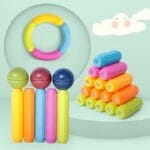 jeu de construction magnétique 42 pièces (magnetic sticks) – stem 3+ créativité & logique