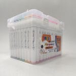 stylos feutres kalino double tête – set 108 couleurs