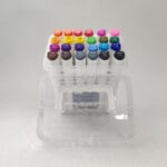 stylos feutres acryliques kalino double pointe – set 24 couleurs