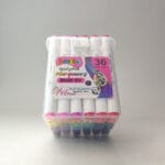 marqueurs acryliques kalino double tête – set 36 couleurs