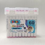 marqueurs acryliques kalino double tête – set 60 couleurs