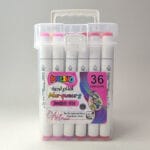 marqueurs acryliques kalino double tête – set 36 couleurs