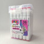 marqueurs acryliques kalino double tête – set 36 couleurs