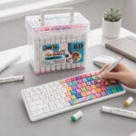 marqueurs acryliques kalino double tête – set 60 couleurs