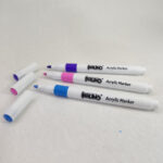 stylos feutres acryliques kalino – set 24 couleurs (pointe 3,5 mm)